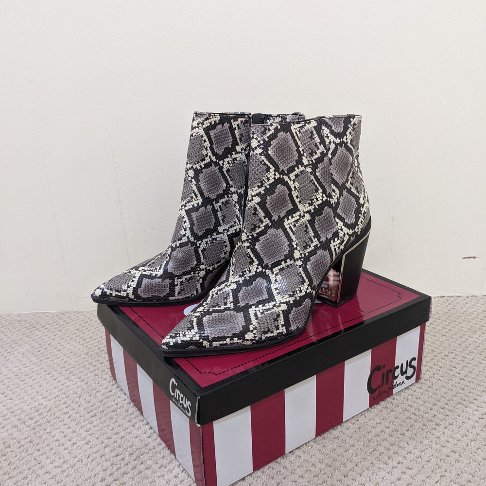 NWT Circus by Sam Edelman Snake Print Ankle Boots